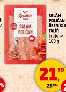 Salám Poličan Řezníkův talíř