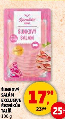 Salám šunkový exclusive Řezníkův talíř