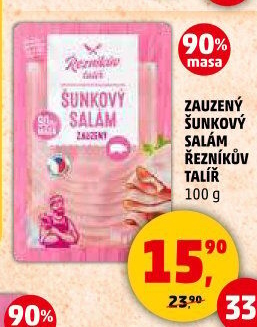 Salám šunkový zauzený Řezníkův talíř