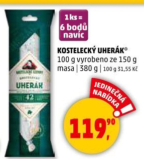 Salám Uherák kostelecký Kostelecké uzeniny