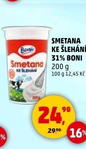 Smetana ke šlehání Boni 31%