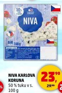 Sýr niva Karlova Koruna