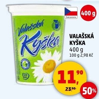 Valašská kyška Mlékárna Valašské Meziříčí