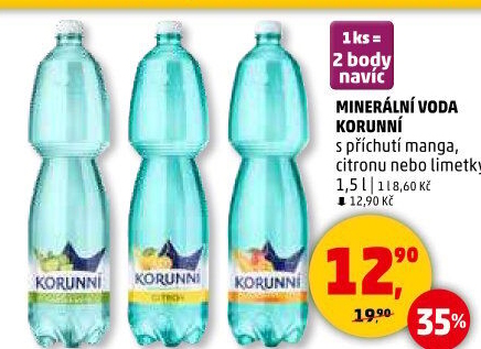 Voda ochucená Korunní