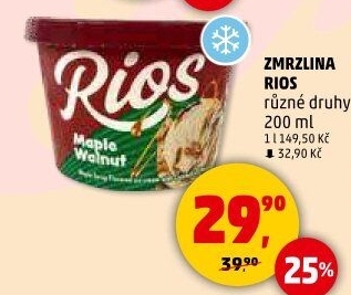 Zmrzlina v kelímku Rios