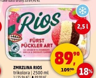 Zmrzlina ve vaničce Rios