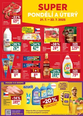 akční leták BILLA 16.7.2025-22.7.2025