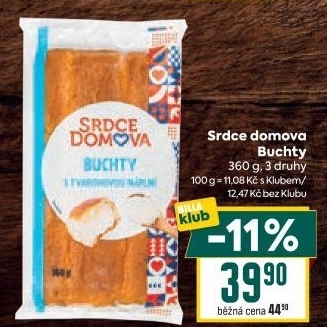 Buchty s náplní Srdce Domova