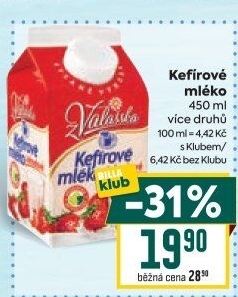 Kefírové mléko ochucené Mlékárna Valašské Meziříčí