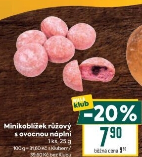 Kobliha s ovocnou náplní