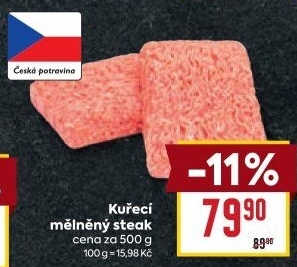 Kuřecí steak mletý