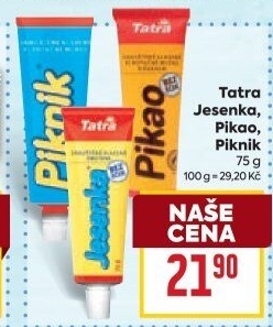 Mléko kondenzované Piknik Tatra