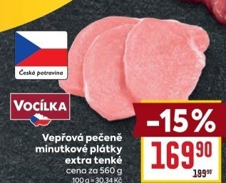 Vepřová pečeně bez kosti Vocílka