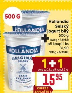 Bílý jogurt selský Hollandia