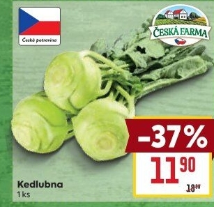 Kedlubna Česká farma