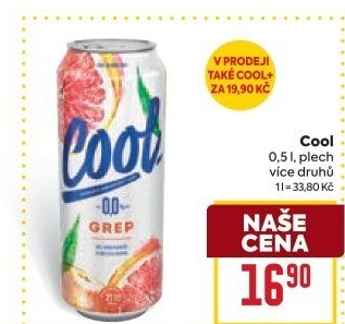 Nealkoholické pivo ochucené Staropramen Cool