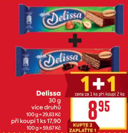 Oplatky celomáčené Delissa Orion