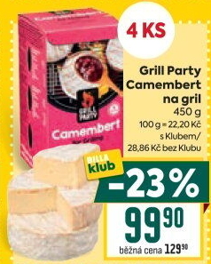 Sýr Camembert na gril Grill Party
