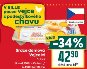 Vejce z podestýlky M Srdce Domova