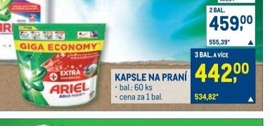 Ariel kapsle na praní