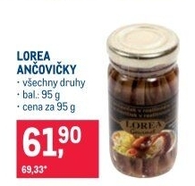 Ančovičky Gourmet Lorea