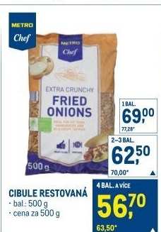 Cibule restovaná Metro Chef