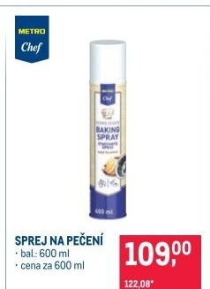 Sprej na pečení Metro Chef