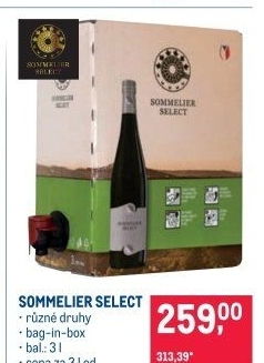 Vína Sommelier Select - bag in box