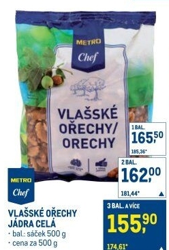 Vlašské ořechy Metro Chef