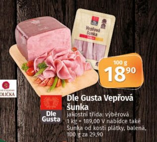 Dle Gusta Vepřová šunka