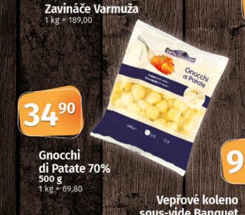 Gnocchi di Patate 70%