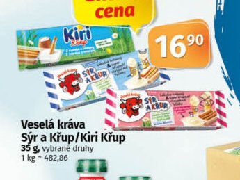 Veselá kráva Sýr a Křup/Kiri Křup 35 g