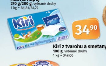 Kiri z tvarohu a smetany 100 g