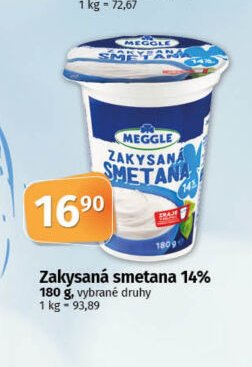Zakysaná smetana 14%