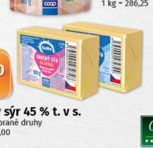 Tavený sýr 45 % t. v s.