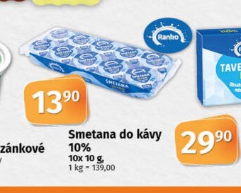Smetana do kávy 10%