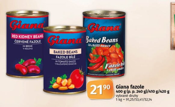 Giana fazole - COOP akcniletaky.com