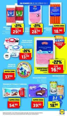 akční leták Lidl 21.7.2025-23.7.2025