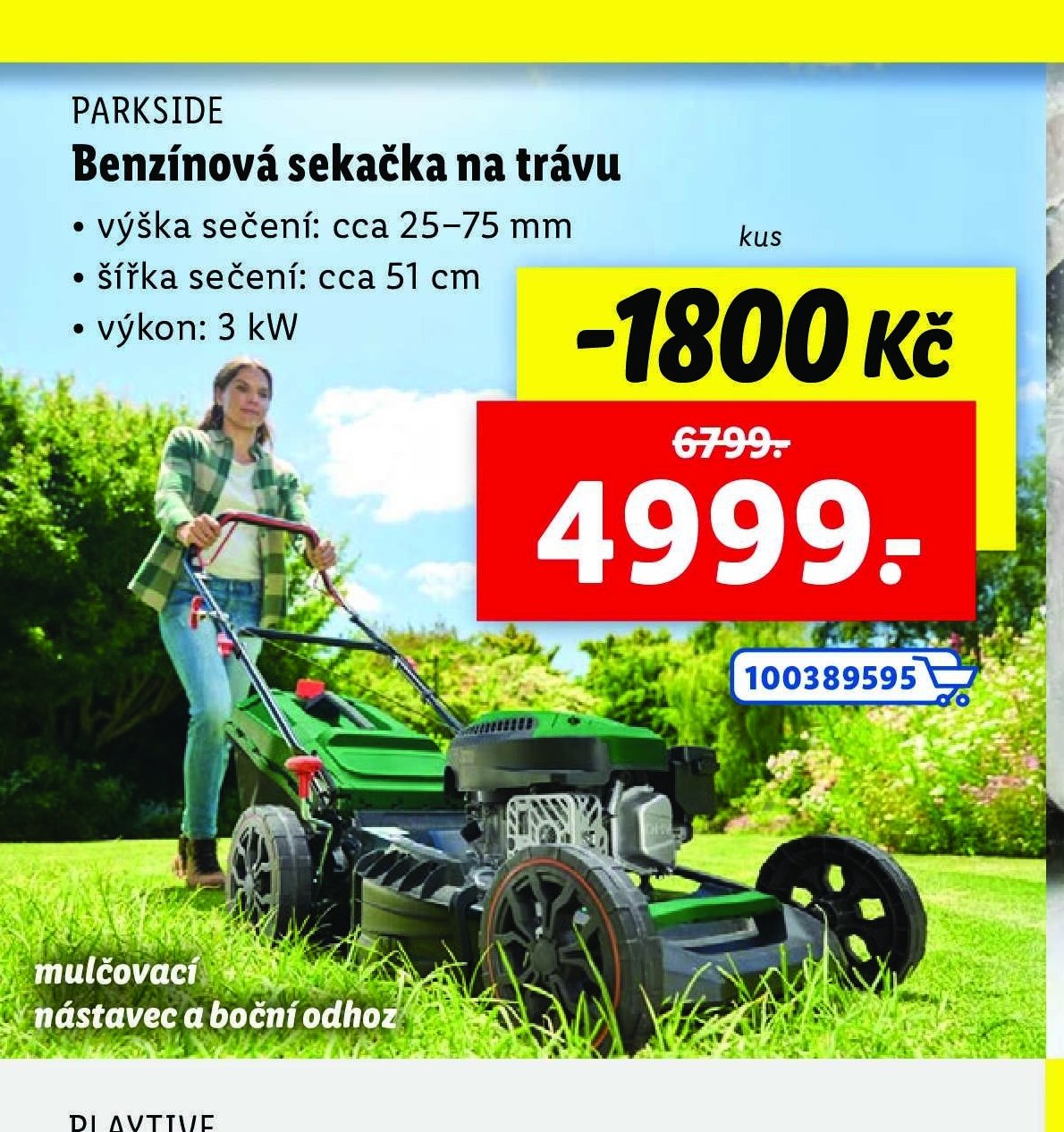 Parkside Benzínová sekačka na trávu