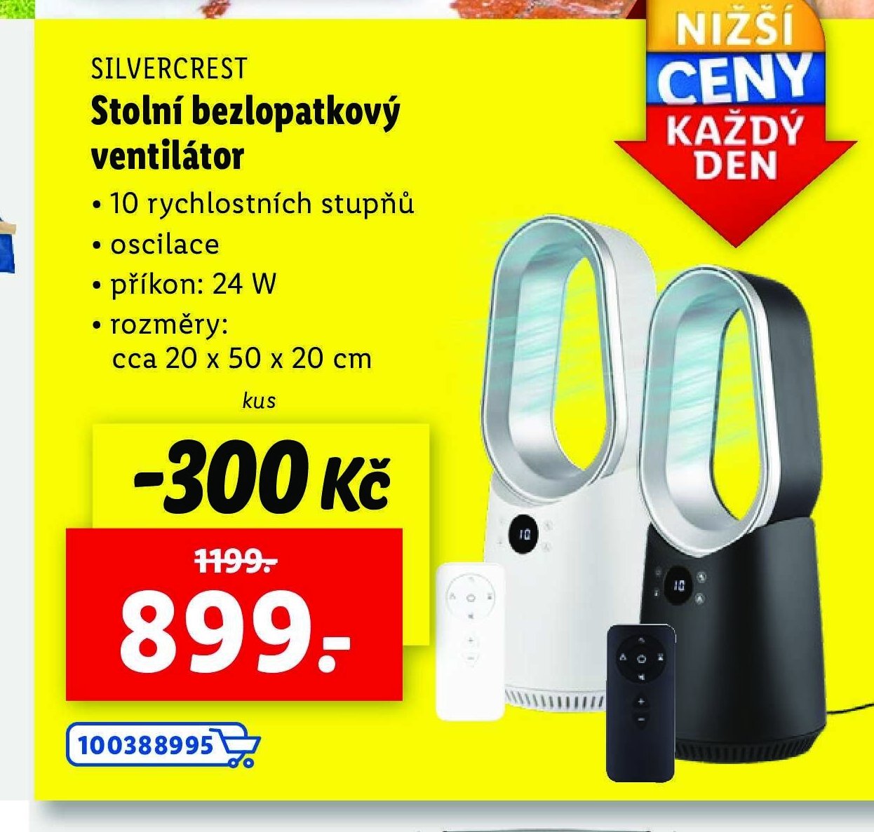 Silvercrest Stolní bezlopatkový ventilátor