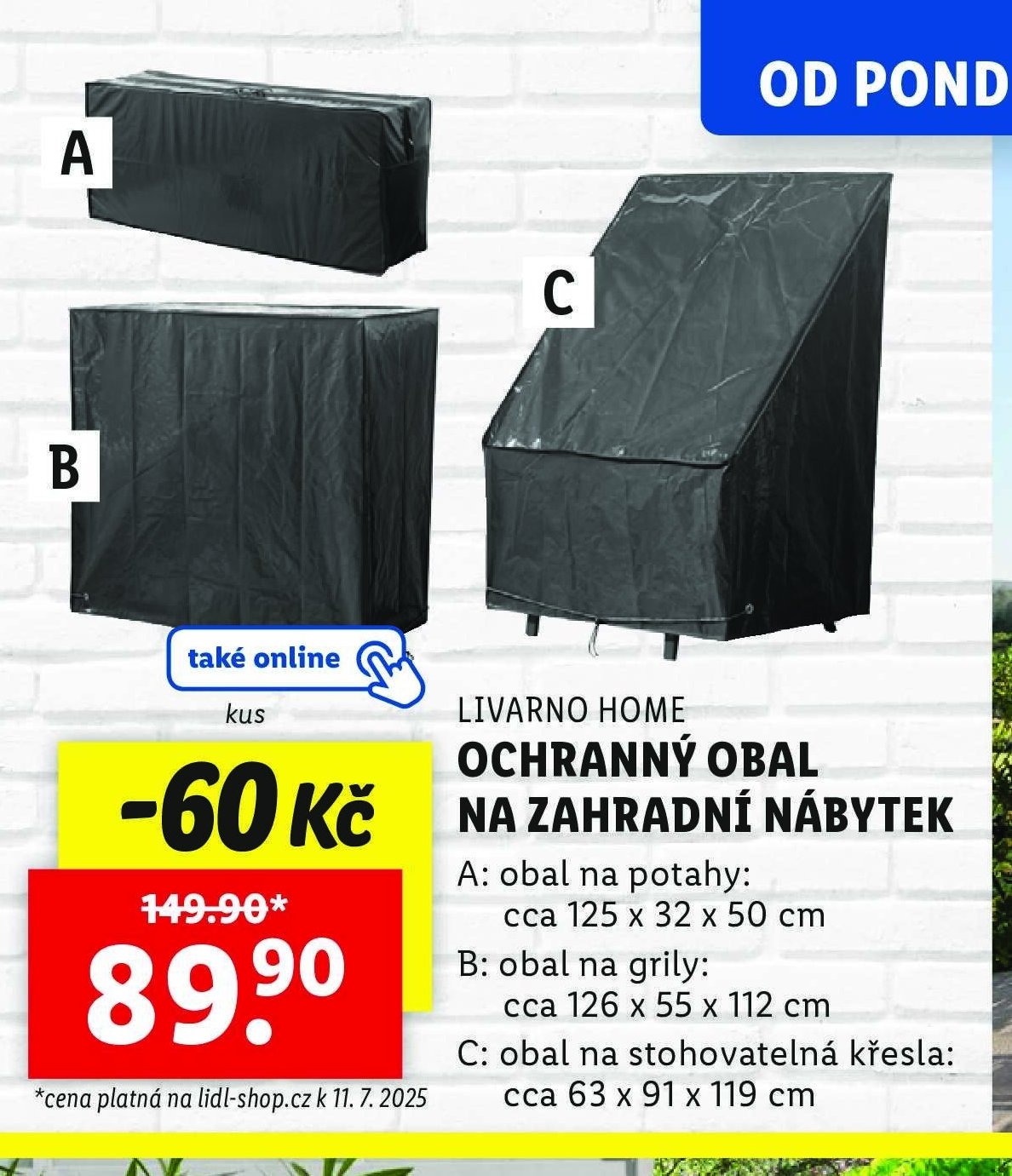LIVARNO HOME OCHRANNÝ OBAL NA ZAHRADNÍ NÁBYTEK