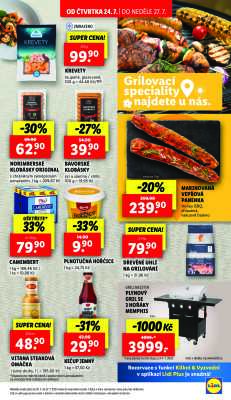 akční leták Lidl 24.7.2025-27.7.2025