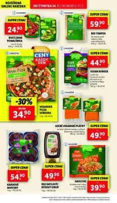 akční leták Lidl 24.7.2025-27.7.2025