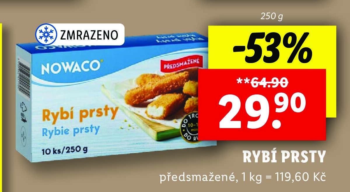 Nowaco Rybí prsty