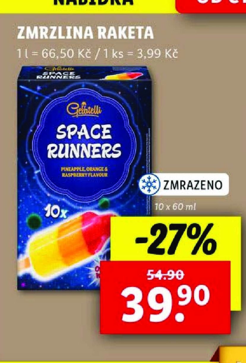 Zmrzlina Raketa - Lidl akcniletaky.com