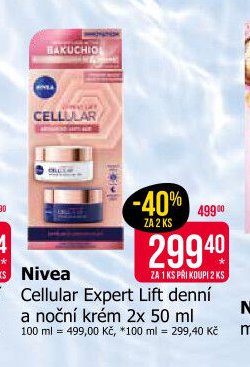 Nivea Cellular Expert Lift denní a noční krém 2x 50 ml