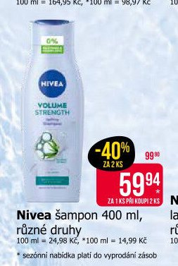 Nivea šampon 400 ml, různé druhy