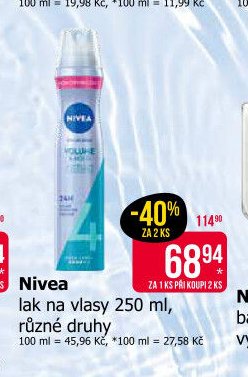 Nivea lak na vlasy 250 ml, různé druhy
