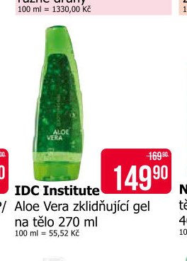IDC Institute Aloe Vera zklidňující gel na tělo