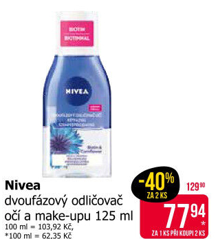 Odličovač očí dvoufázový Nivea